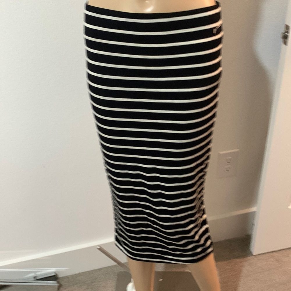 Philosophy Striped Knit Midi Skirt Size L